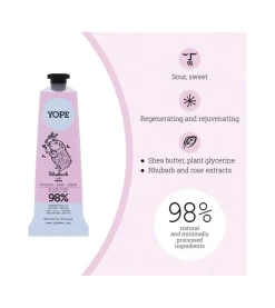Crema de manos Ruibarbo y Rosa