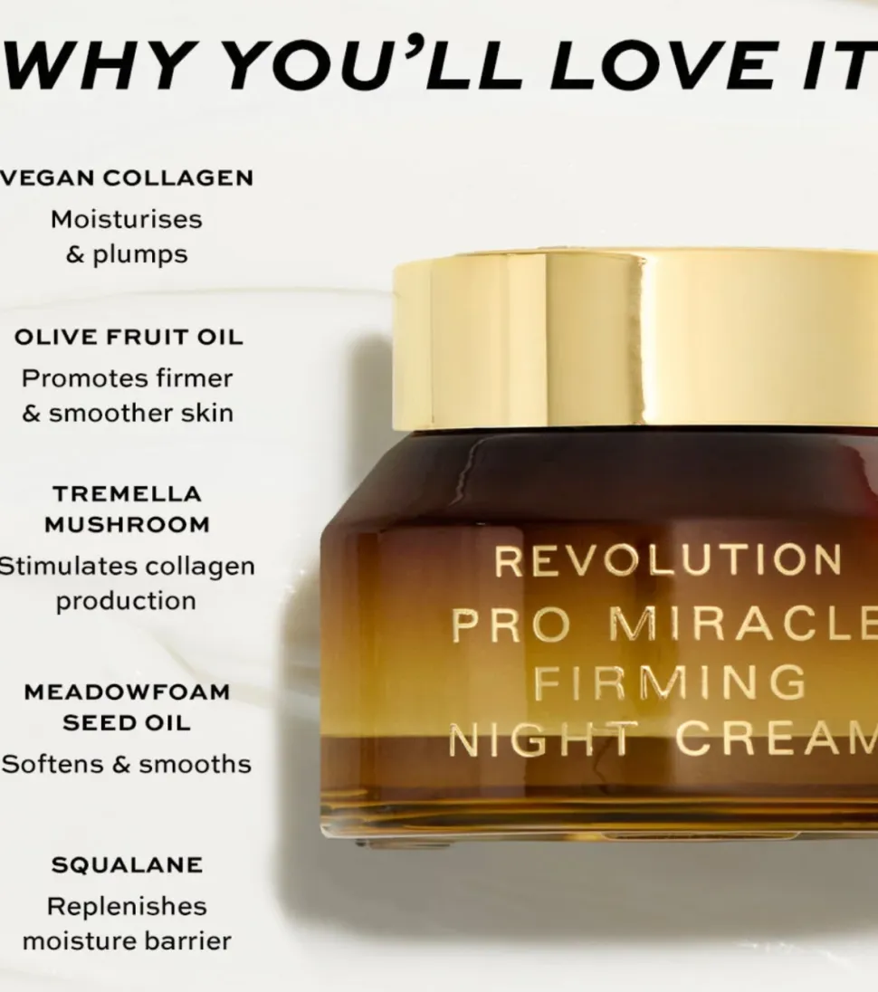 Crema de noche con colágeno Miracle Firming