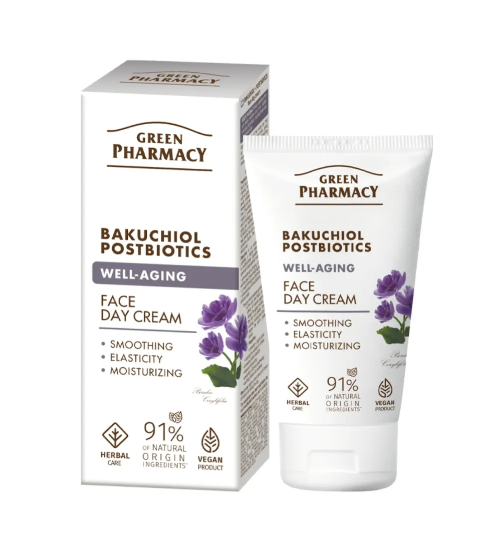 Crema facial antiedad de día - Backuchiol + Postbióticos