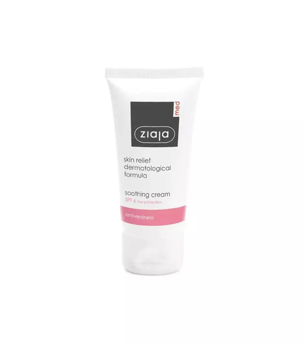 Crema facial calmante anti-rojeces SPF6