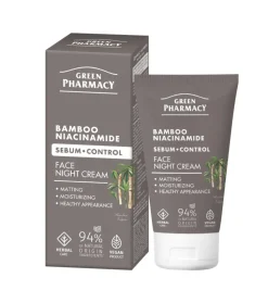 Crema facial control del sebo noche - Bambú + Niacinamida
