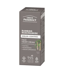 Crema facial control del sebo noche - Bambú + Niacinamida