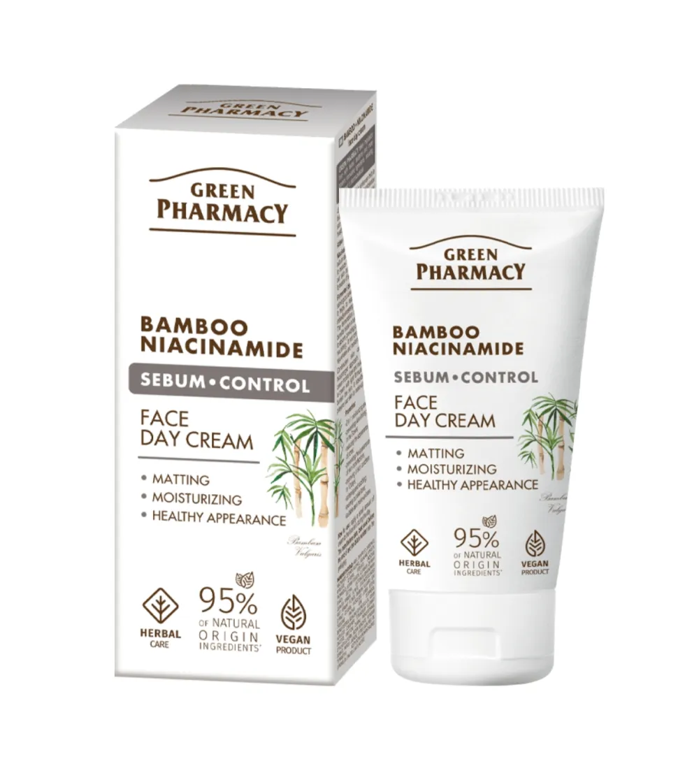Crema facial control de sebo día - Bambú + Niacinamida