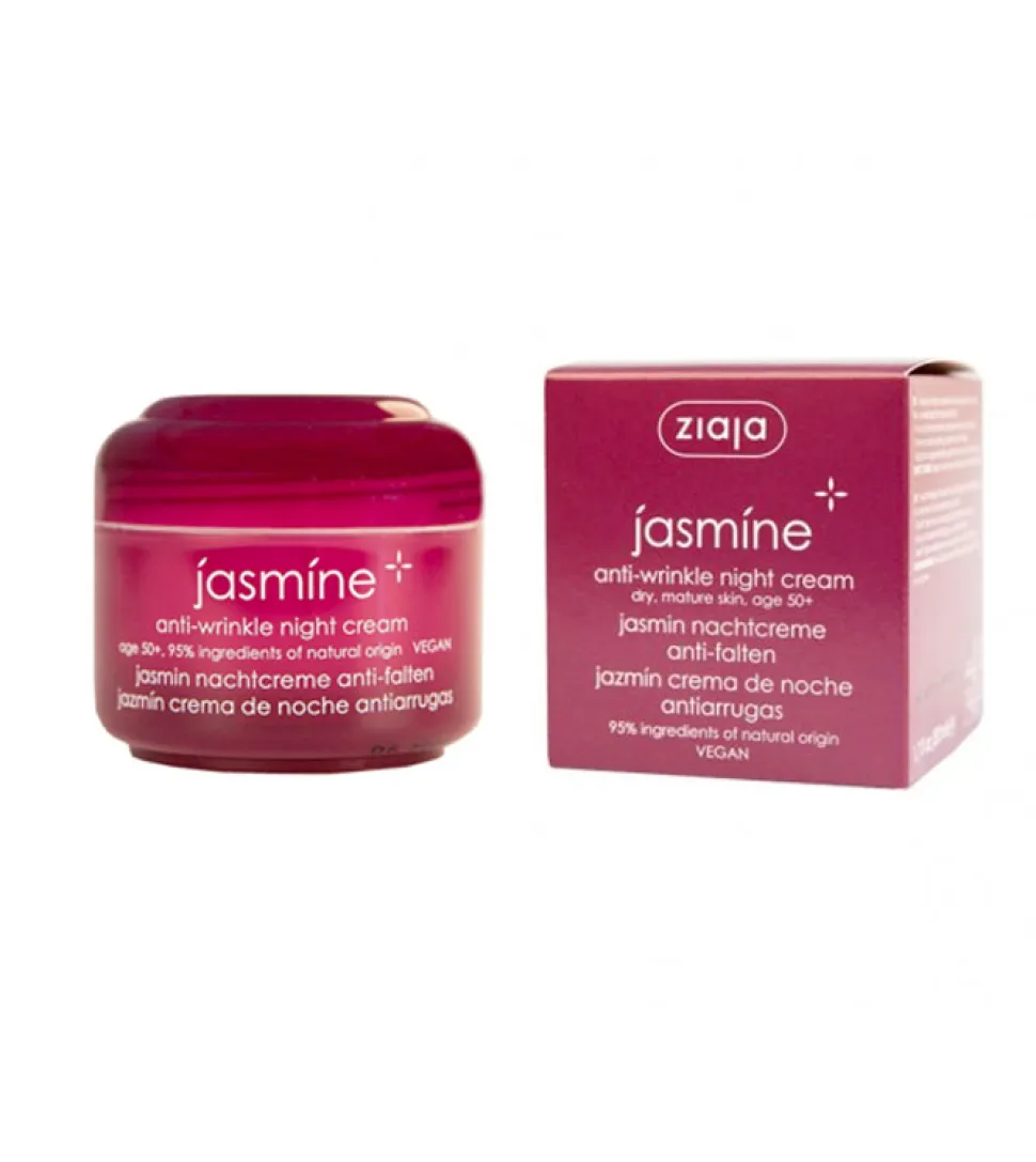 Crema facial de noche antiarrugas de jazmin 50ml