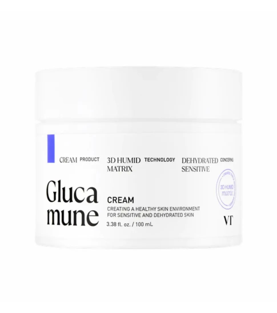 Crema facial hidratante con Glucamune