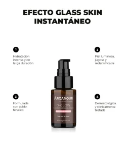 Crema facial iluminadora D-Glow