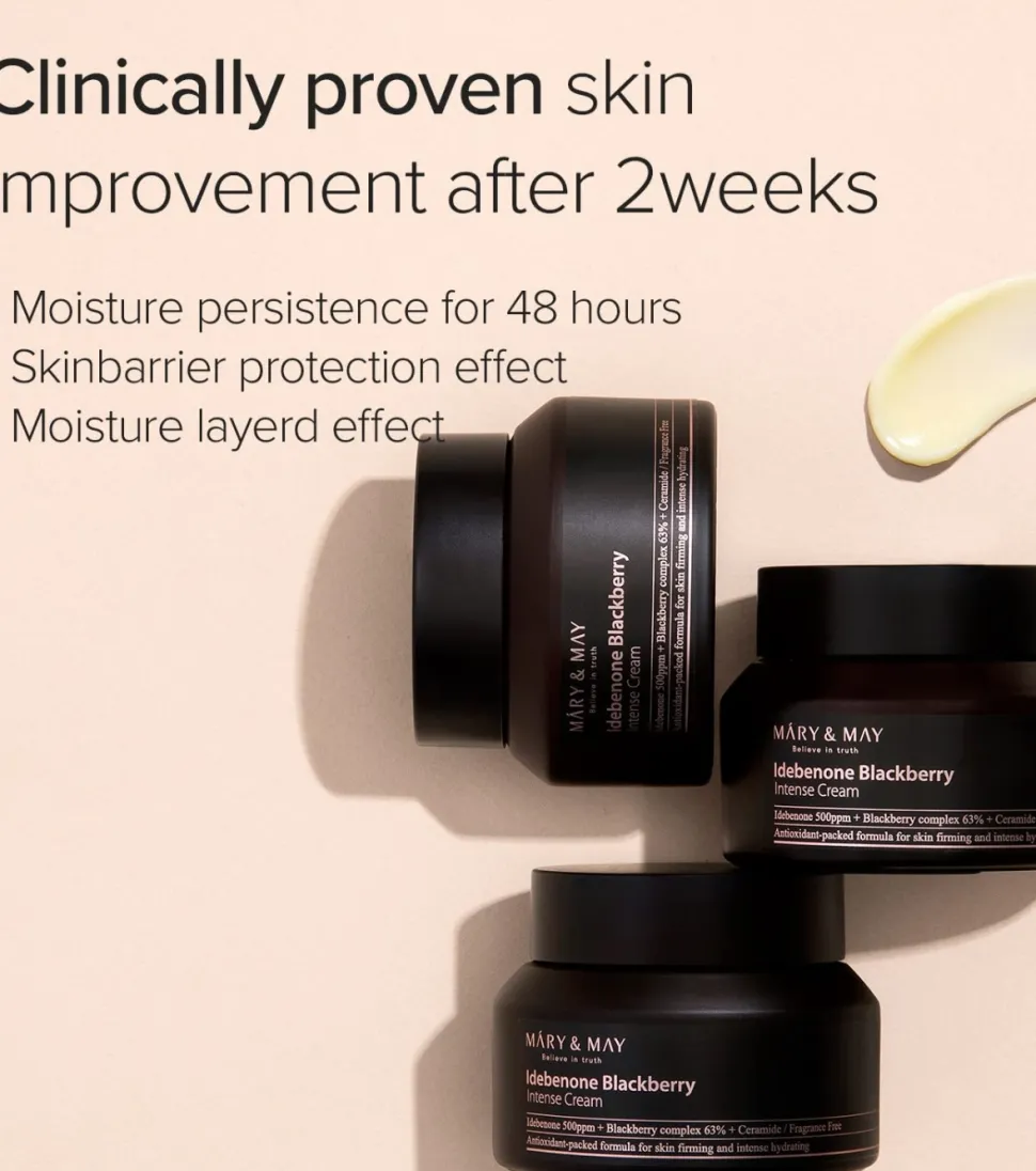 Crema facial intensiva Idebenone + Blackberry complex intensive total care