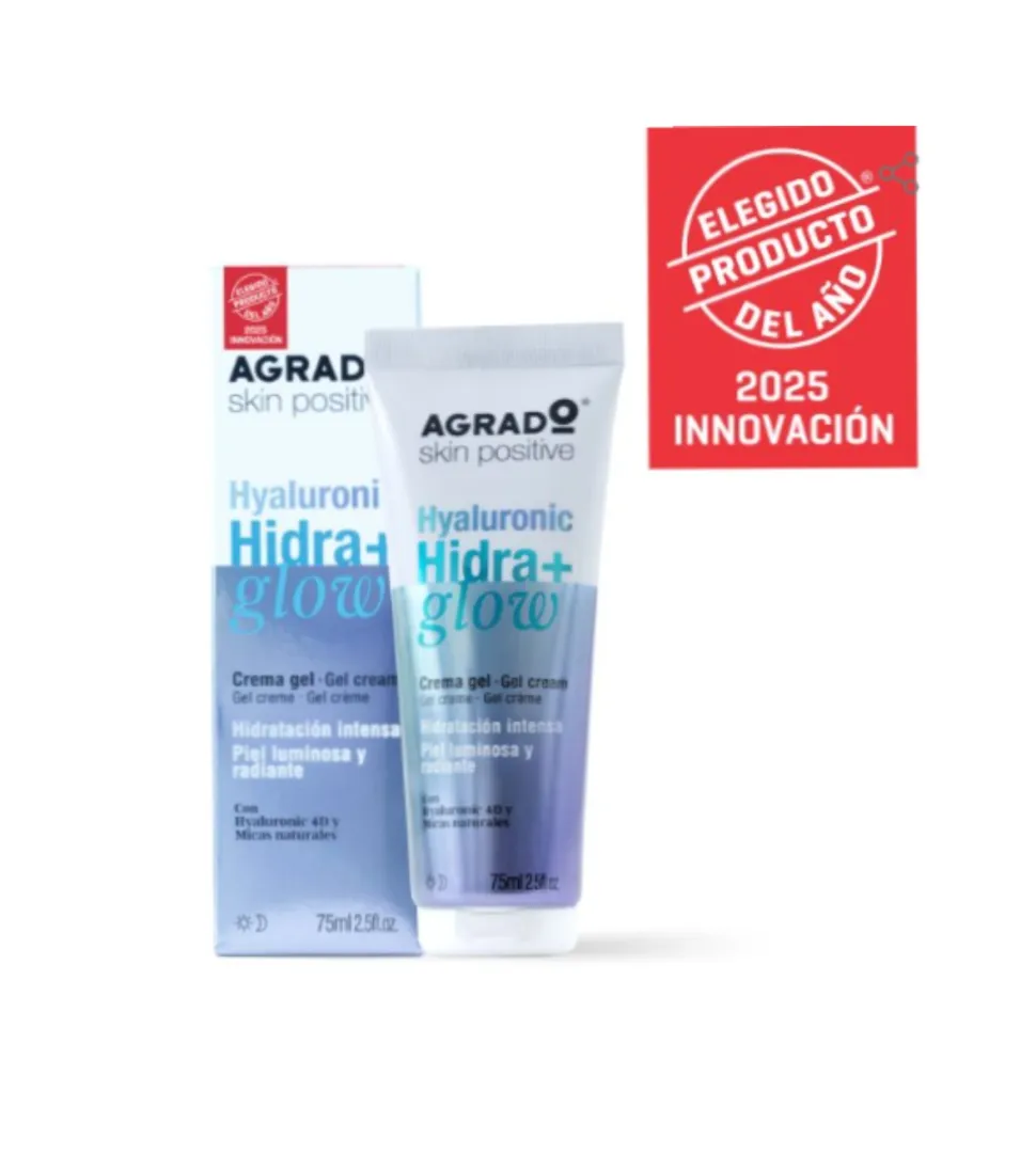 Crema facial textura gel Hyaluronic Hidra+ glow