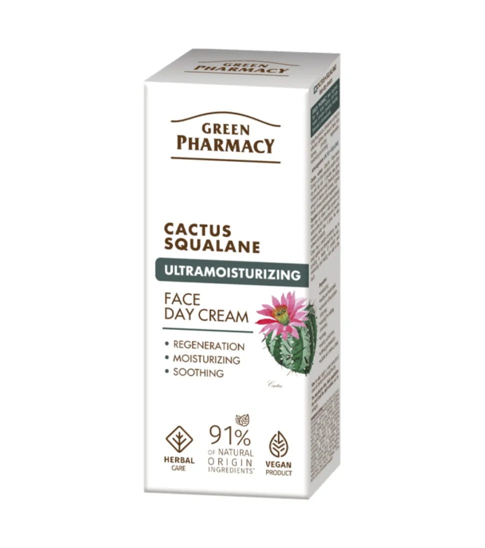 Crema facial ultra-hidratante de día - Cactus + Escualano