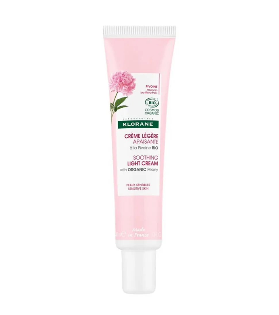 Crema ligera calmante a la Peonia BIO - Pieles sensibles