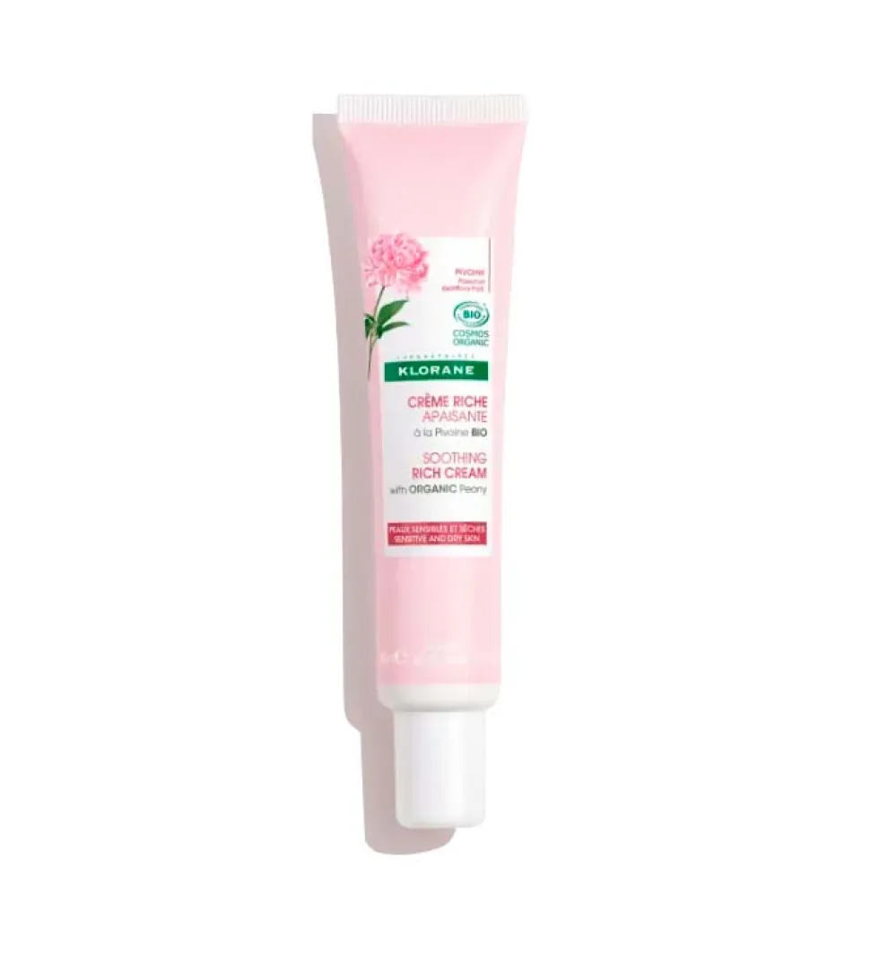 Crema rica calmante a la Peonia BIO - Pieles sensibles y secas