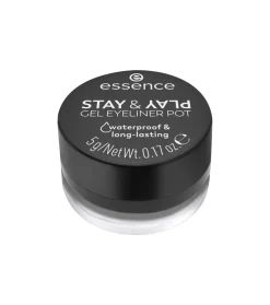 Delineador de ojos en gel Stay & Play Waterproof - 01: Black
