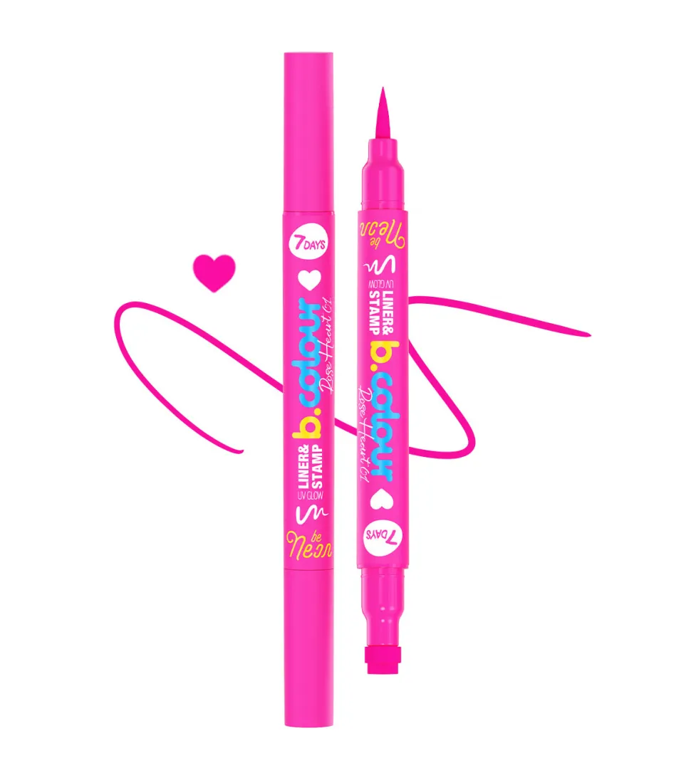 Delineador de ojos líquido Liner & stamp UVglow - 01: Rose Heart