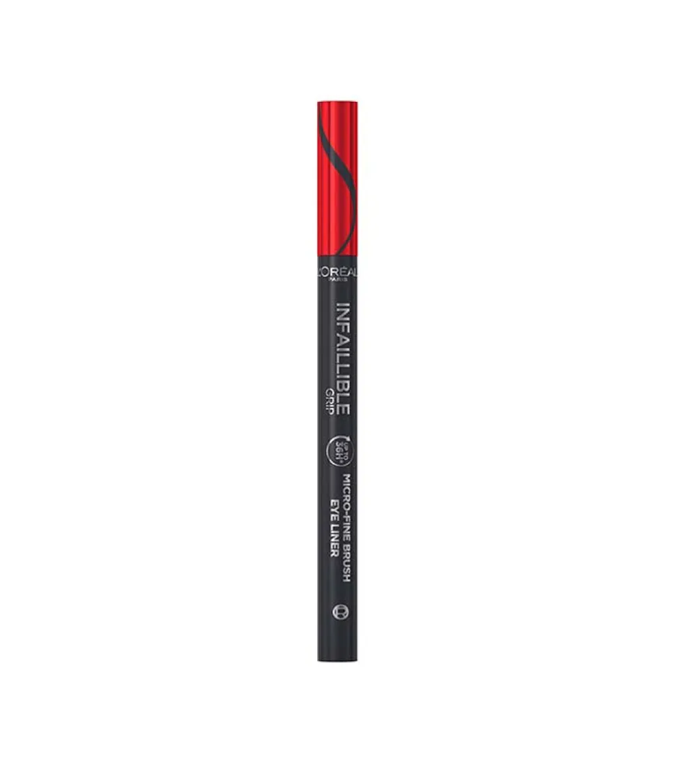 Delineador líquido Infallible Grip 36h Micro fine Brush - 01: Obsidian Black