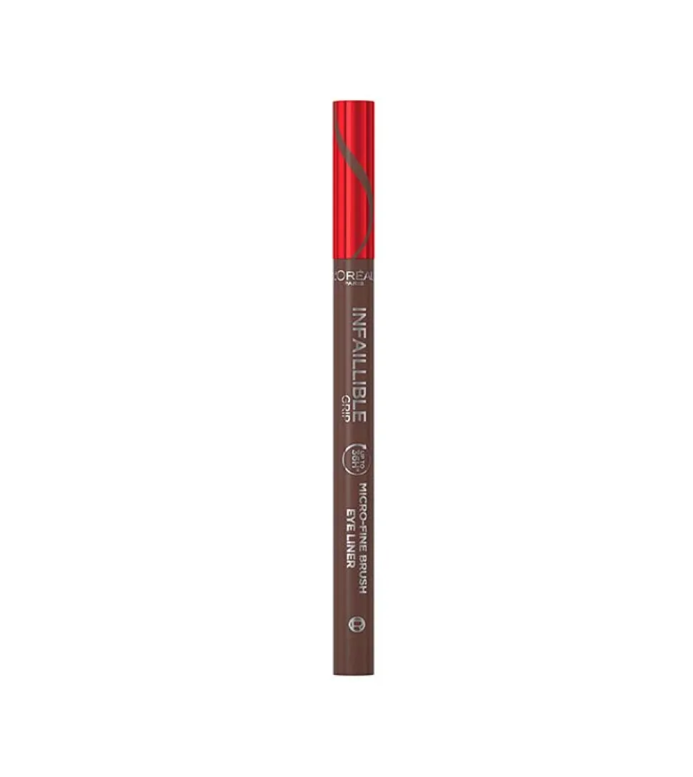 Delineador líquido Infallible Grip 36h Micro fine Brush - 02: Smokey Earth