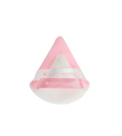 Dúo de borlas de maquillaje triangulares