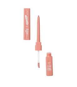 Dúo perfilador de labios y brillo de labios Line & Shine - Teddy Bear