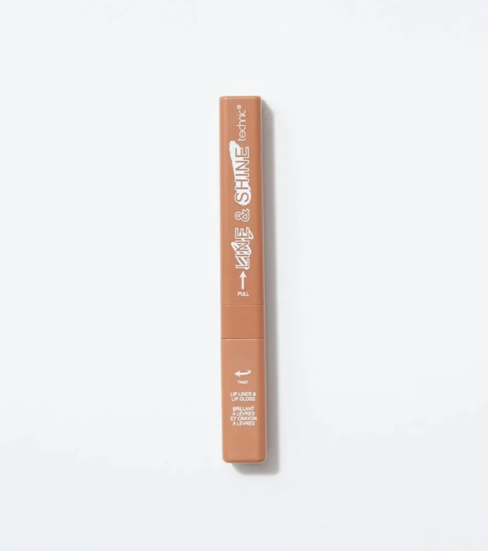 Dúo perfilador de labios y brillo de labios Line & Shine - Vanilla Chai