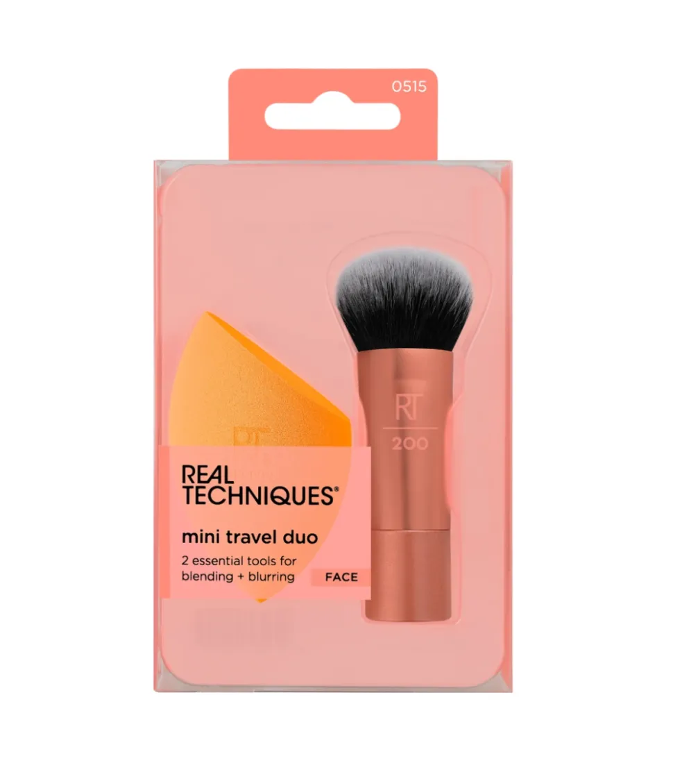 Duo de brocha + esponja Mini Travel