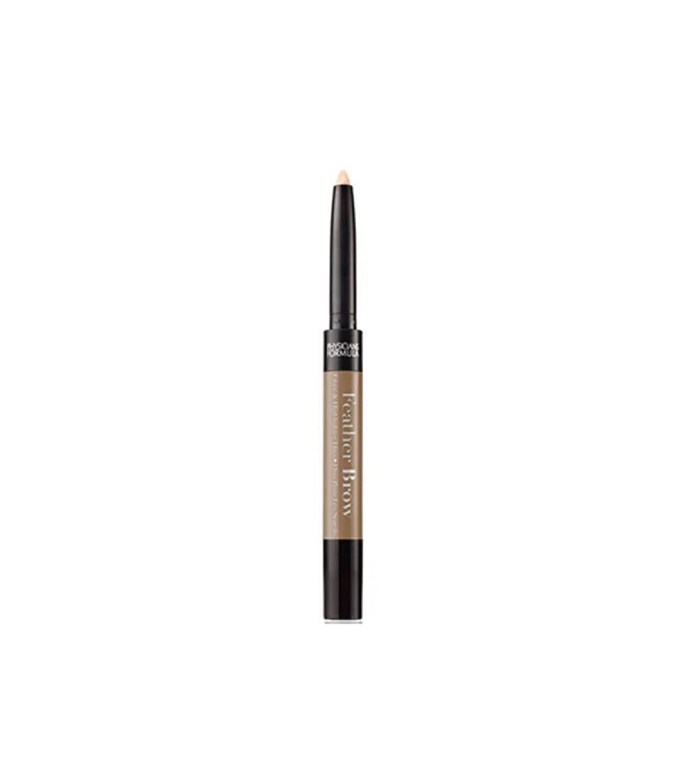 Duo iluminador y fibras para cejas Eye Booster Lash Feather - Light Brown