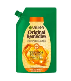 Eco-Pack champú reparador Tesoros de Miel Original Remedies - Cabello dañado, quebradizo