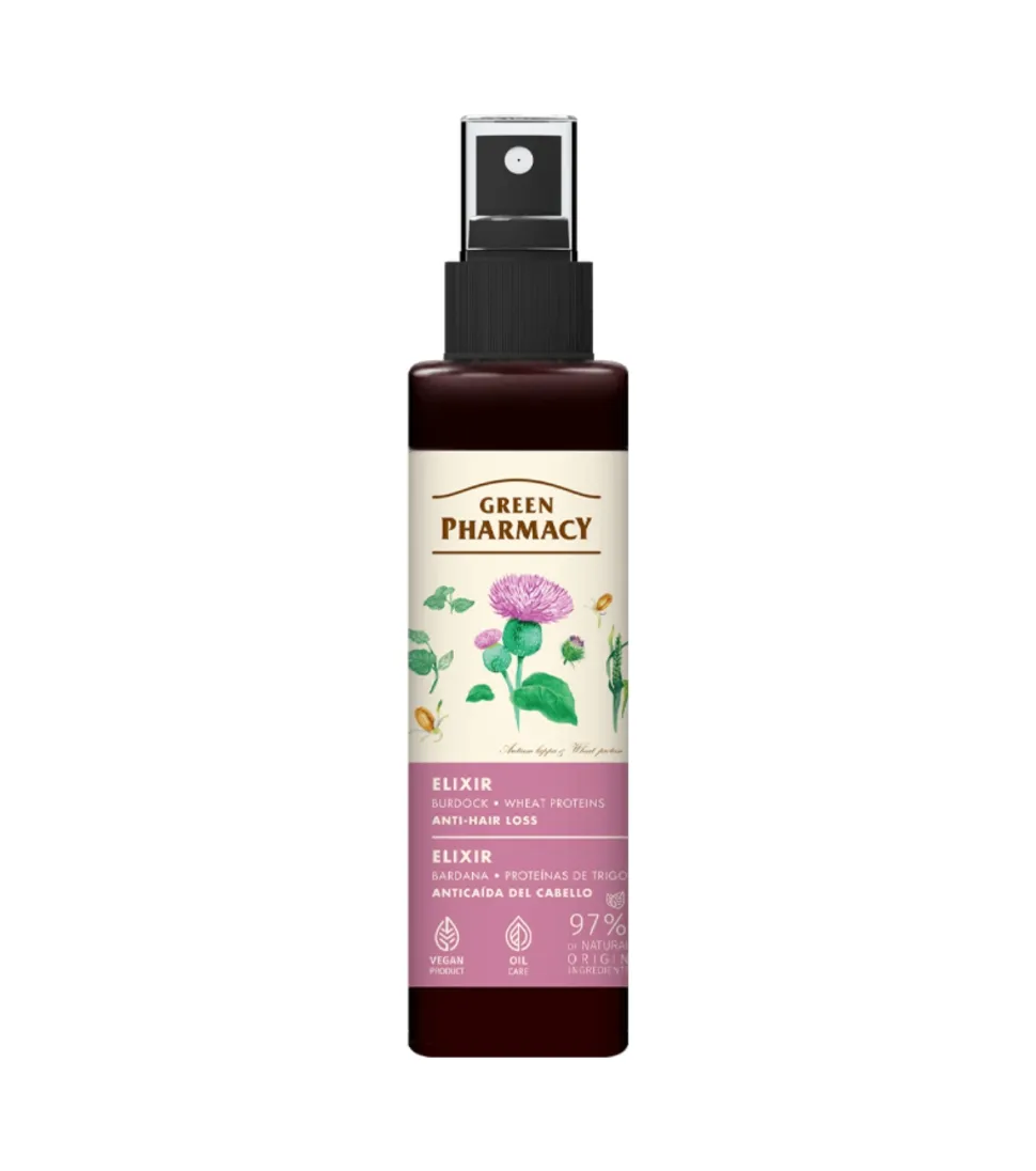 Elixir capilar anticaída - Bardana y Proteínas de Trigo