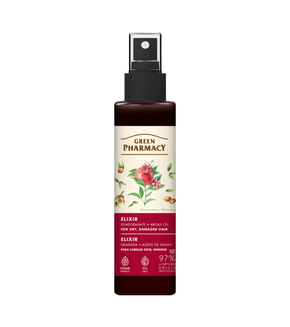 Elixir capilar para cabello dañado - Granada + Aceite de Argán