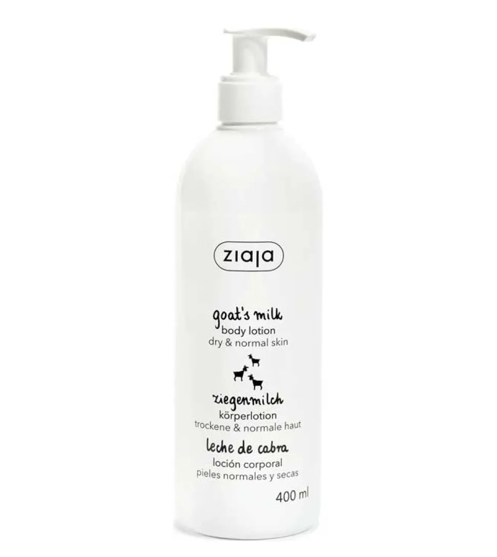 Emulsión corporal con leche de cabra