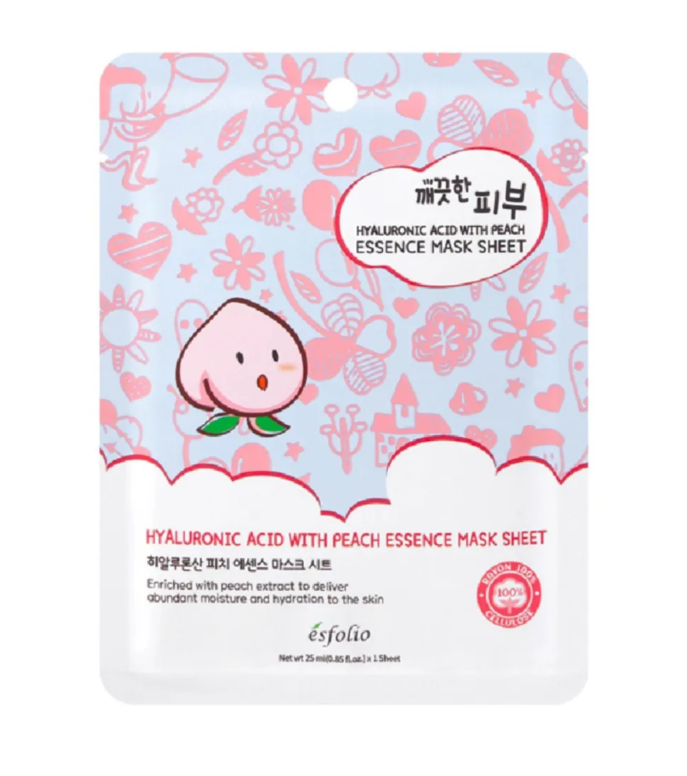 Esfolio - Mascarilla Essence Mask Sheet - Ácido hialurónico y melocotón