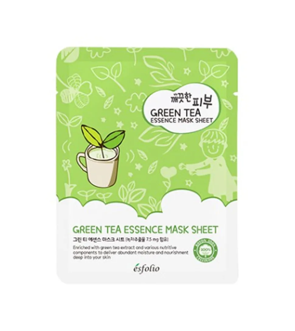 Esfolio - Mascarilla Pure Skin Essence Mask Sheet - Green Tea