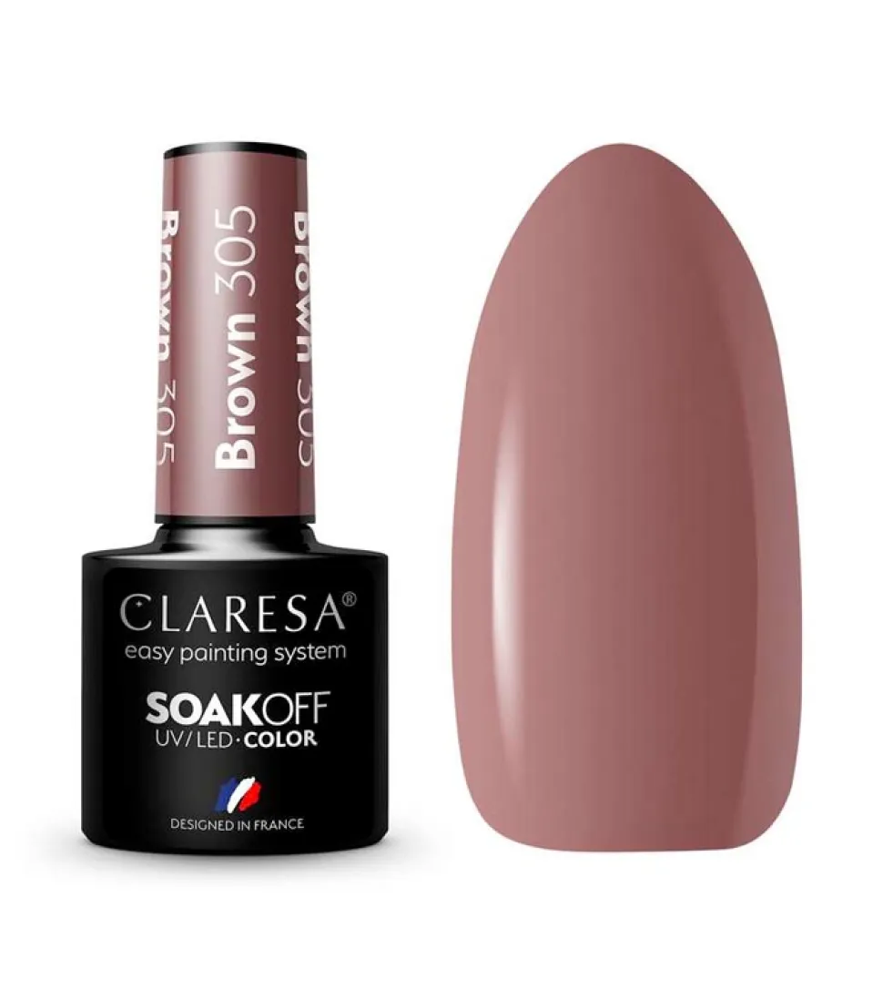 Esmalte semipermanente Soak off - 305: Brown