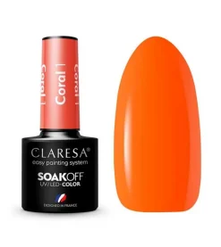 Esmalte semipermanente Soak off - 01: Coral