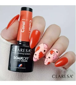 Esmalte semipermanente Soak off - 01: Coral
