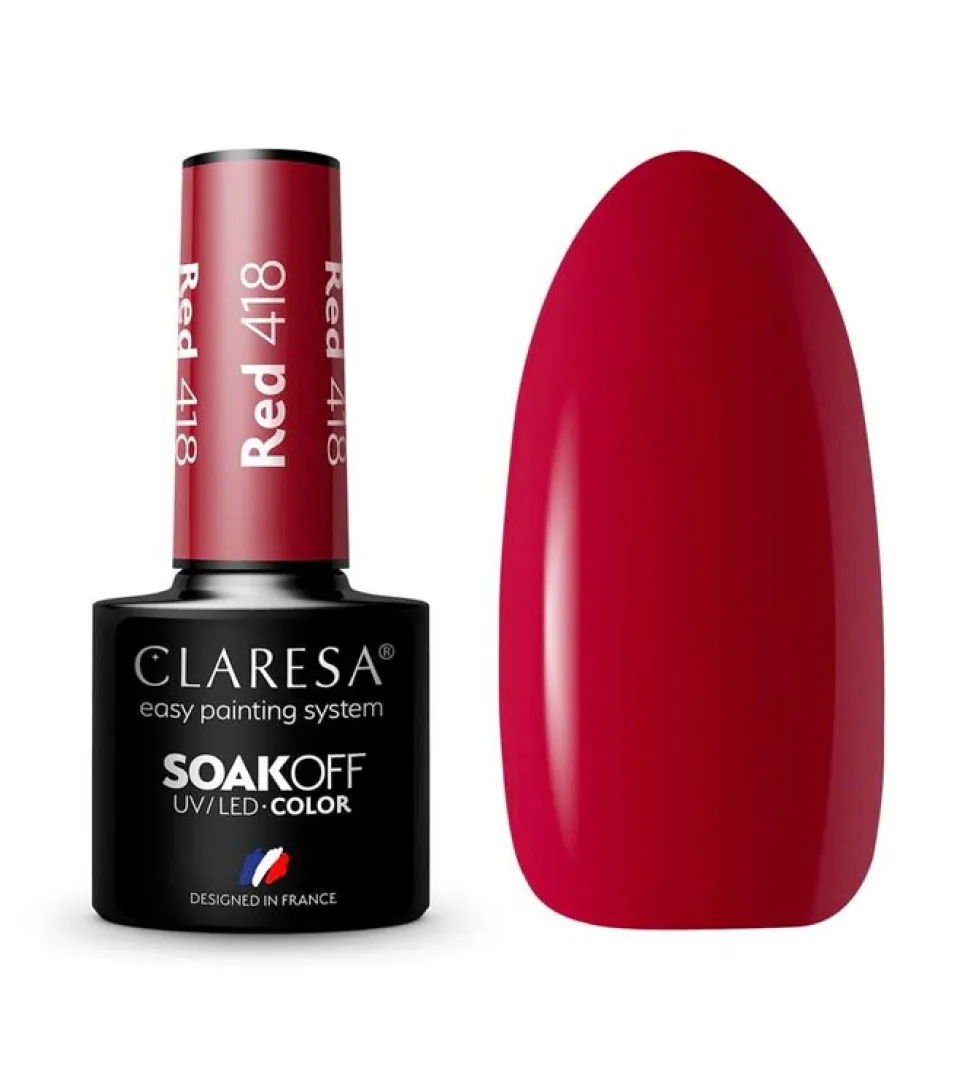 Esmalte semipermanente Soak off - 418: Red