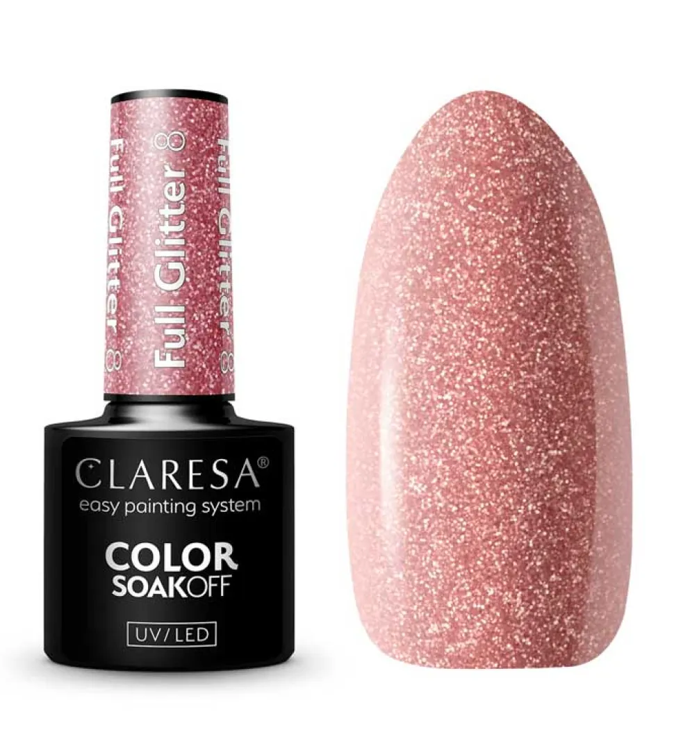 Esmalte semipermanente Soak off - 08: Full Glitter