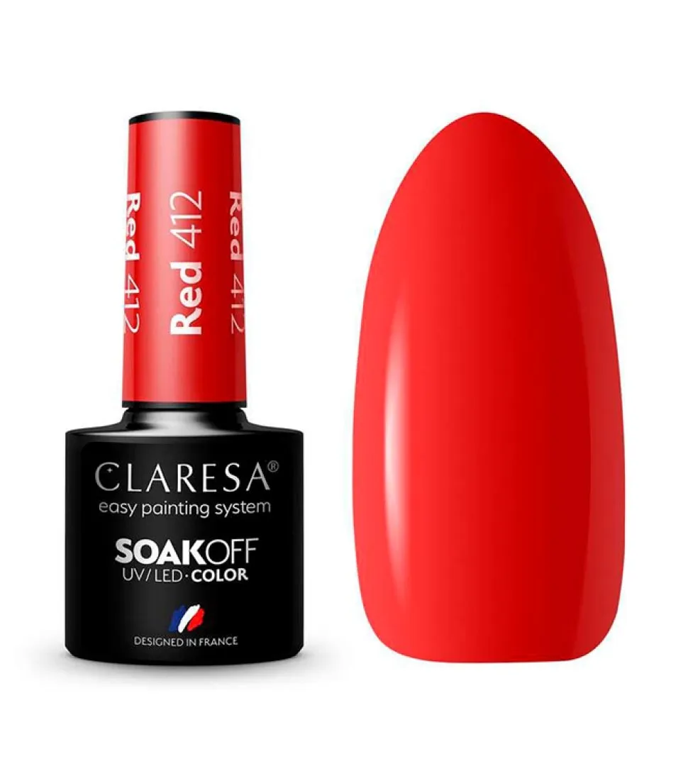 Esmalte semipermanente Soak off - 412: Red