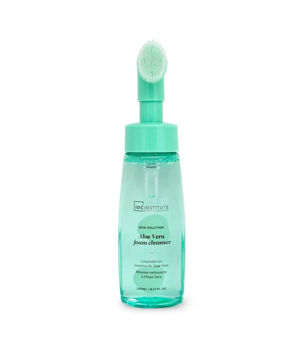 Espuma limpiadora con exfocepillo - Aloe vera