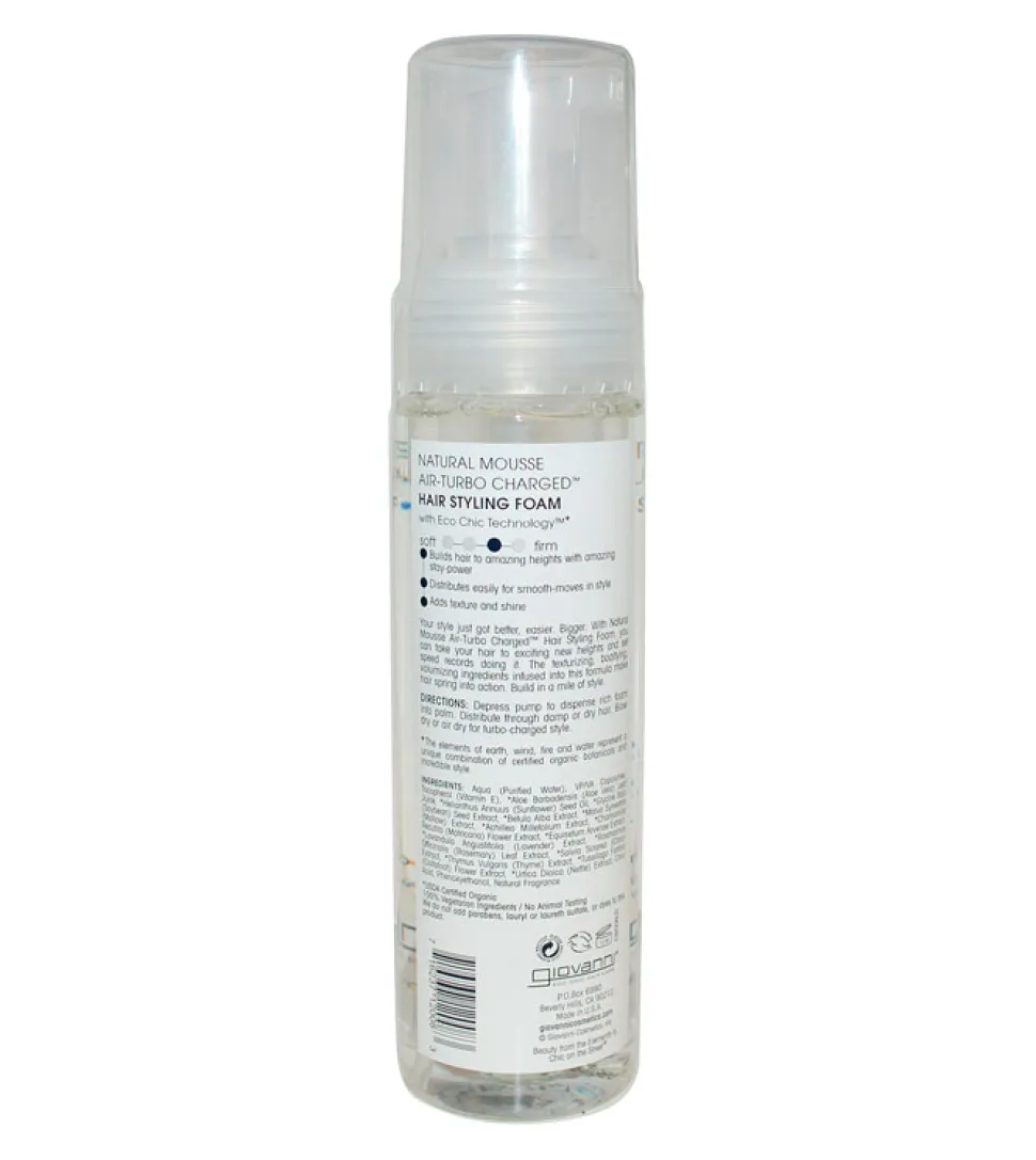 Espuma moldeadora para el cabello - Natural Mousse Air-Turbo Charged