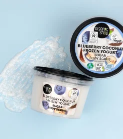 Exfoliante corporal de azúcar - Yogur helado de arándano y coco