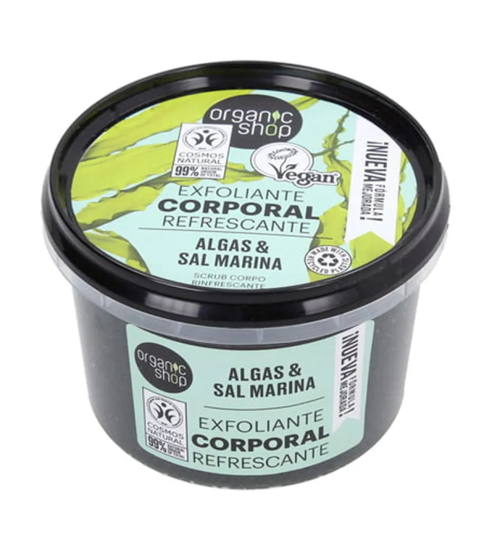 Exfoliante corporal refrescante - Algas orgánicas y sal marina