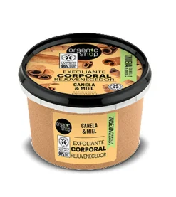 Exfoliante corporal rejuvenecedor - Canela orgánica y miel