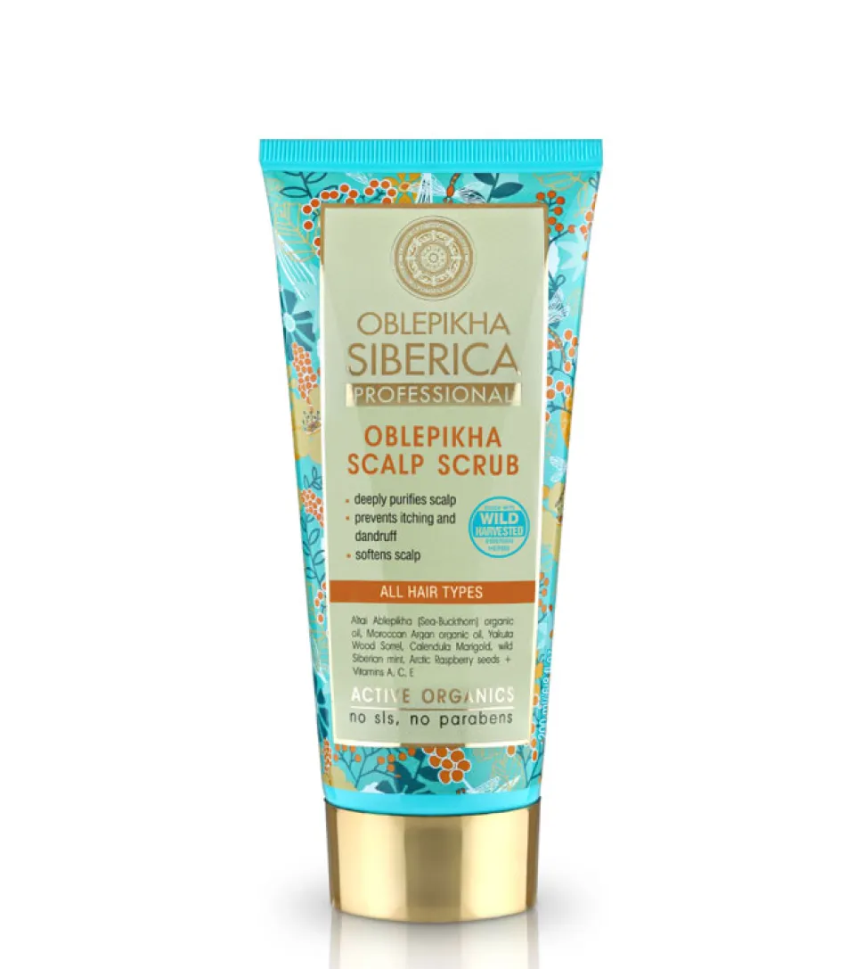 Exfoliante para el cuero cabelludo oblepikha