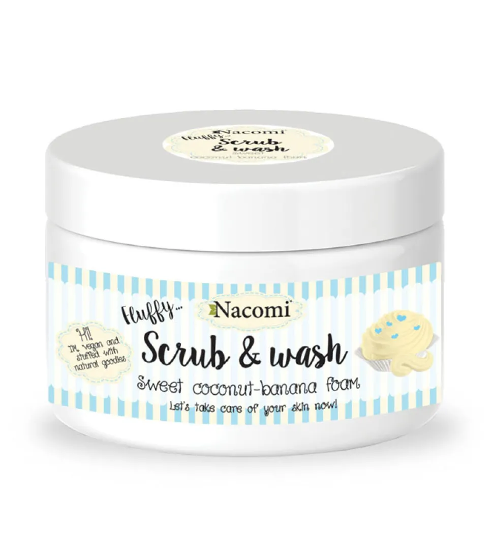Exfoliante y limpiador corporal - Sweet coconut-banana foam