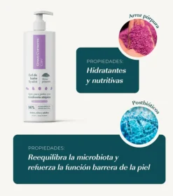 Gel de baño de arroz púrpura - Pieles atópicas