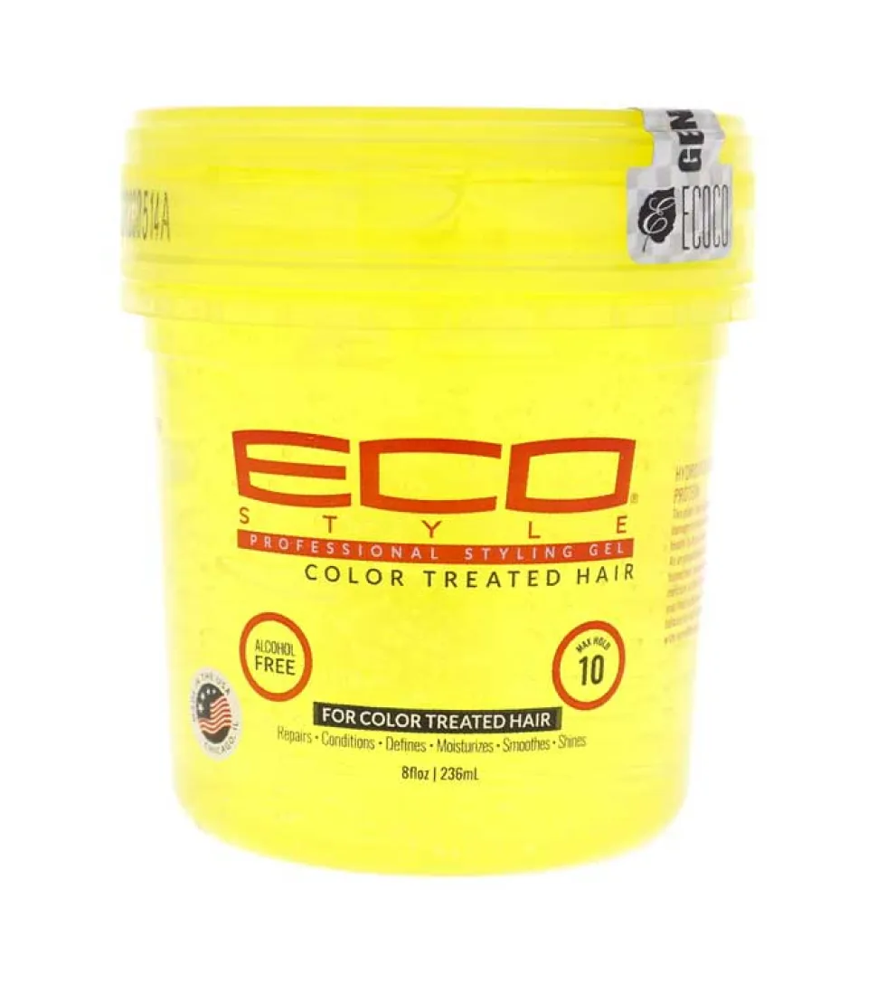 Gel fijador y de peinado para cabello teñido