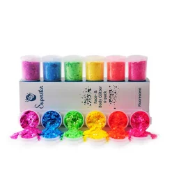 Glitter para rostro y cuerpo Chunky Mix - Fluorescent