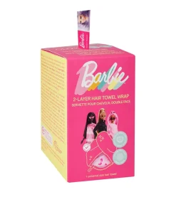 GLOV - *Barbie* - Toalla turbante de satén y tela - Pink Panther