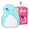GLOV - *Barbie* - Toalla turbante de satén y tela - Blue Panther