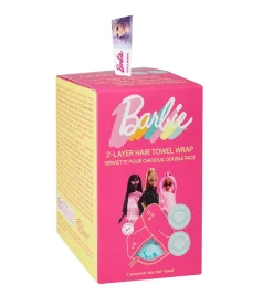 GLOV - *Barbie* - Toalla turbante de satén y tela - Blue Panther
