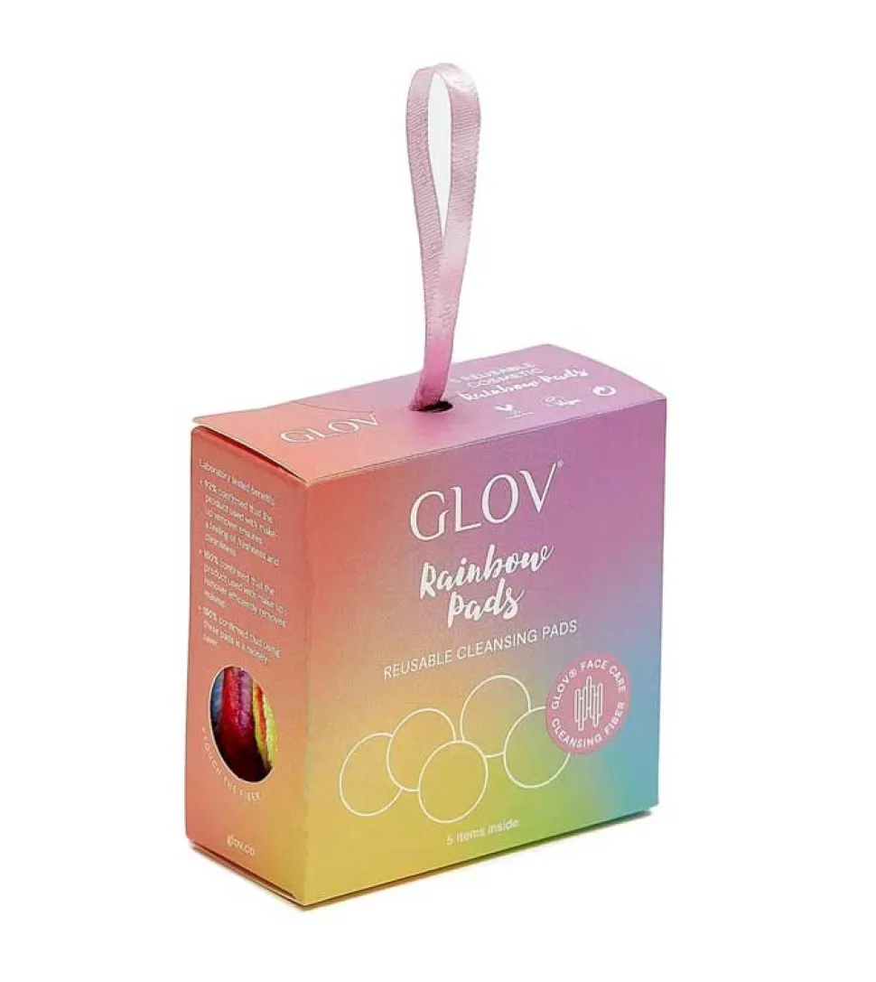 GLOV - Discos desmaquillantes reutilizables Rainbow